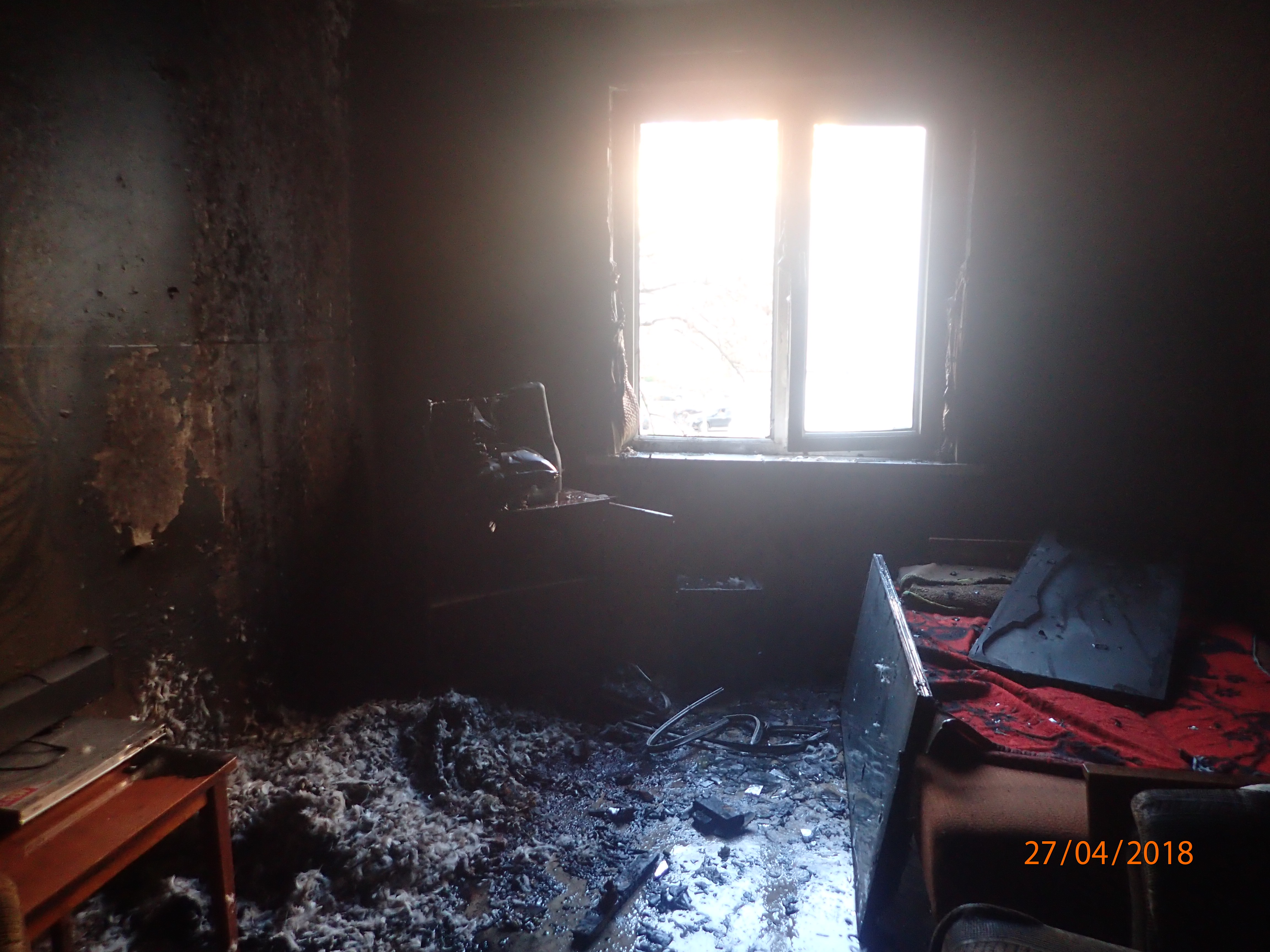 При пожаре квартиры в Гомеле травмирован ее хозяин
