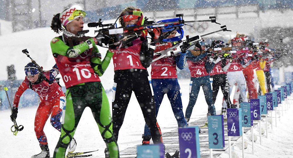 Белорусские биатлонистки взяли золото в эстафете на Олимпиаде в Пхенчхане