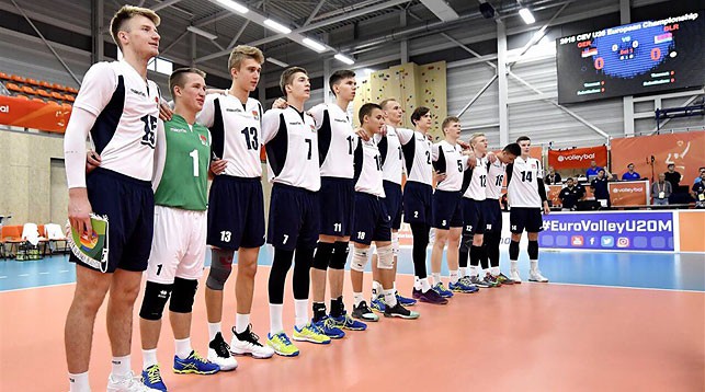 Молодежная сборная Беларуси по волейболу обыграла Германию на чемпионате Европы