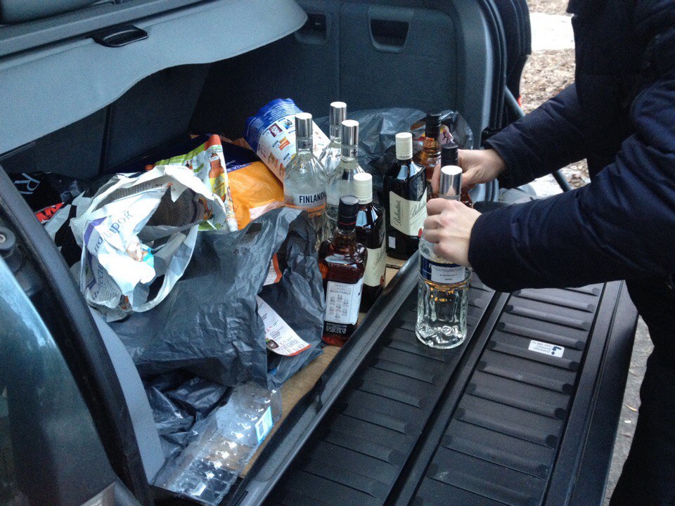 Штраф за алкоголь в автомобиле