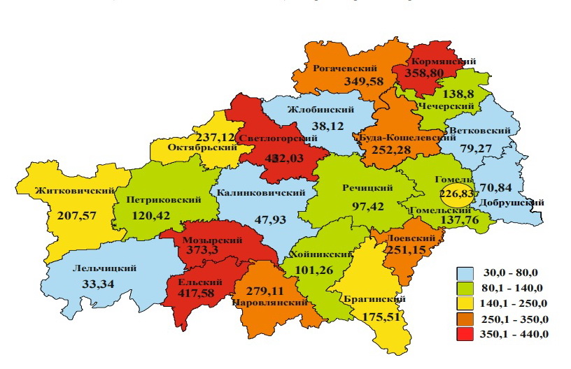 Карта светлогорского района