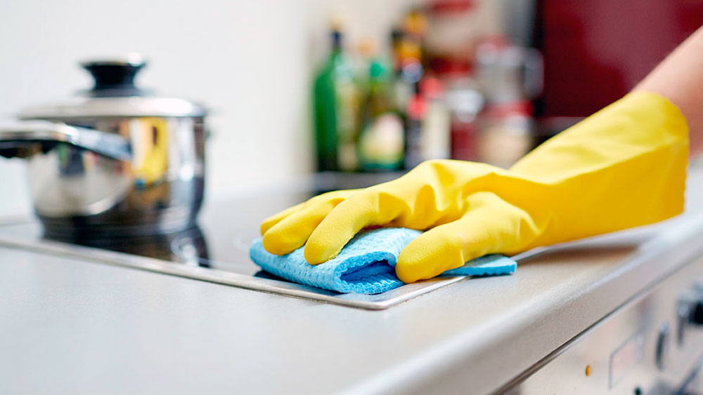 Как сделать так, чтобы кухонные поверхности блестели, но не от жира