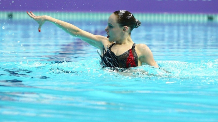 Василина Хондошко стала второй в произвольной программе на ЧР по синхронному плаванию