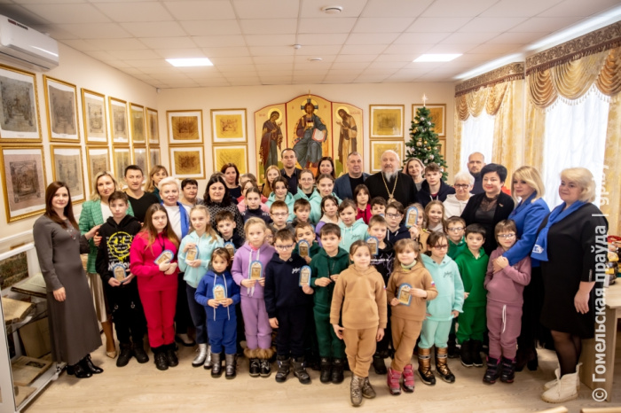 Спасибо белорусам за радушие и доброту: в Гомельской епархии приветствовали ребят из школы-интерната города Антрацит Луганской Народной Республики
