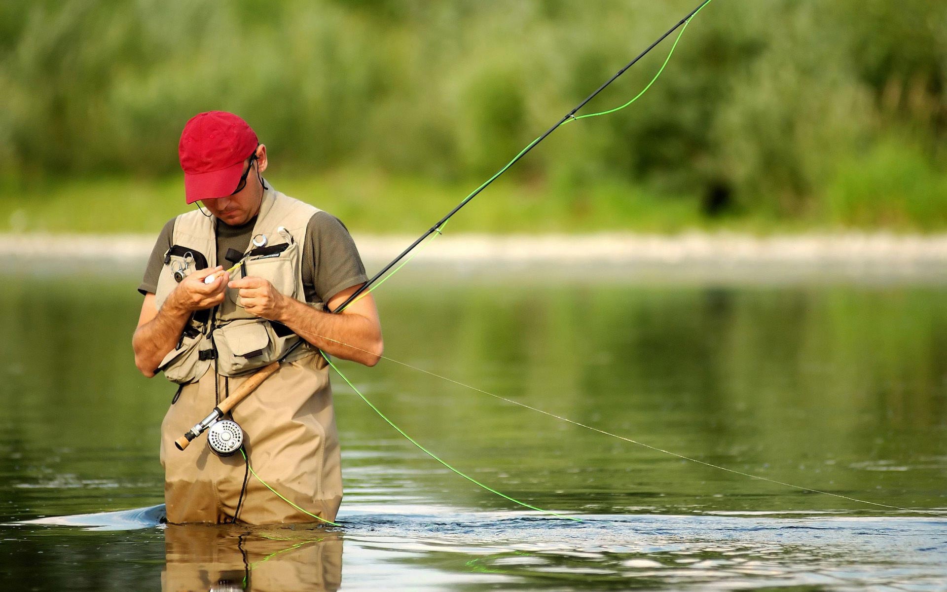 Fisherman fishing