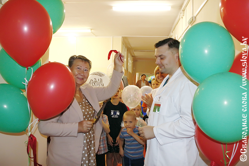 Лечись, играй и выздоравливай: в Рогачевской детской больнице открыли игровую комнату