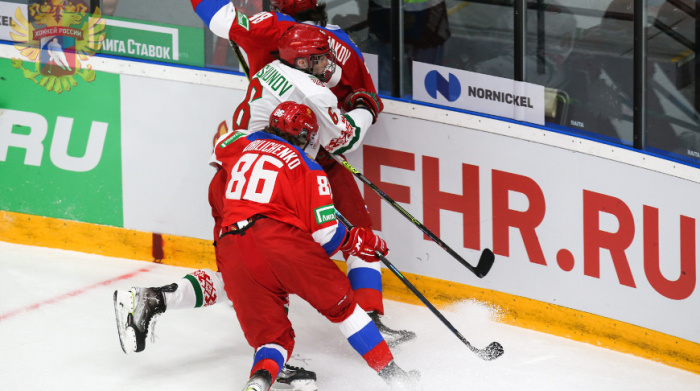 Белорусские хоккеисты проиграли команде России во втором товарищеском матче
