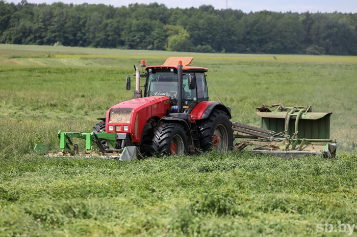 В Беларуси травы вторым укосом скошены более чем на 600 тыс. гектаров