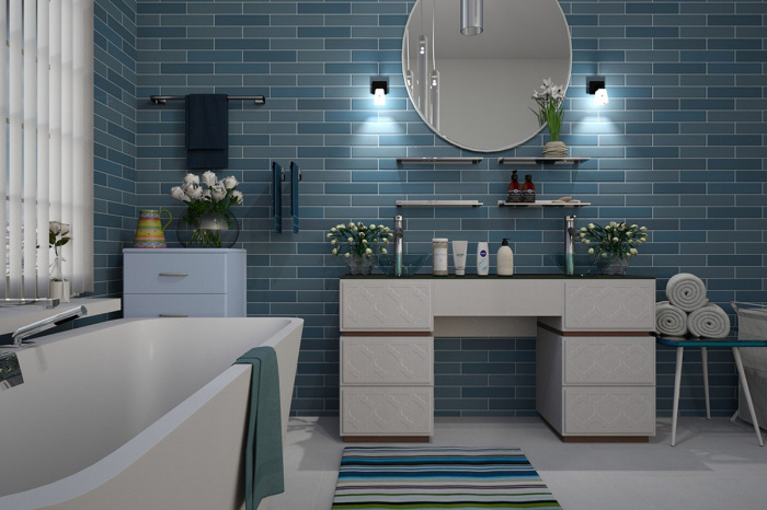Дизайнер перечислила виды плитки, которые будут актуальны для ванной комнаты и кухни в 2023 году