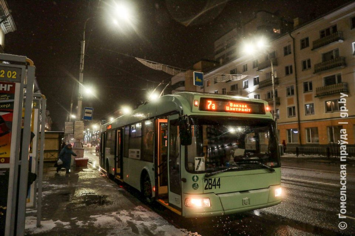 В Гомеле назначили дополнительные рейсы общественного транспорта в связи с проведением праздничной рождественской службы