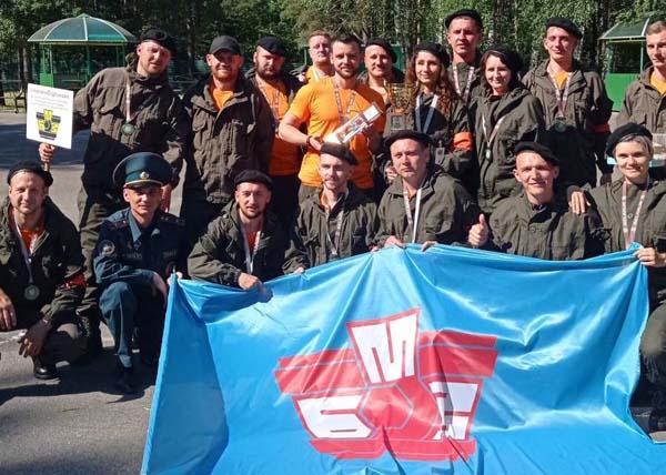 Команда БМЗ Жлобинского района заняла третье место в конкурсе санитарных дружин гражданской обороны