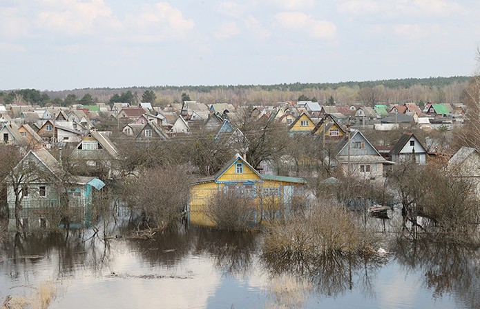 В Гомельской области начались паводки, часть региона оказалась во власти грунтовых и талых вод