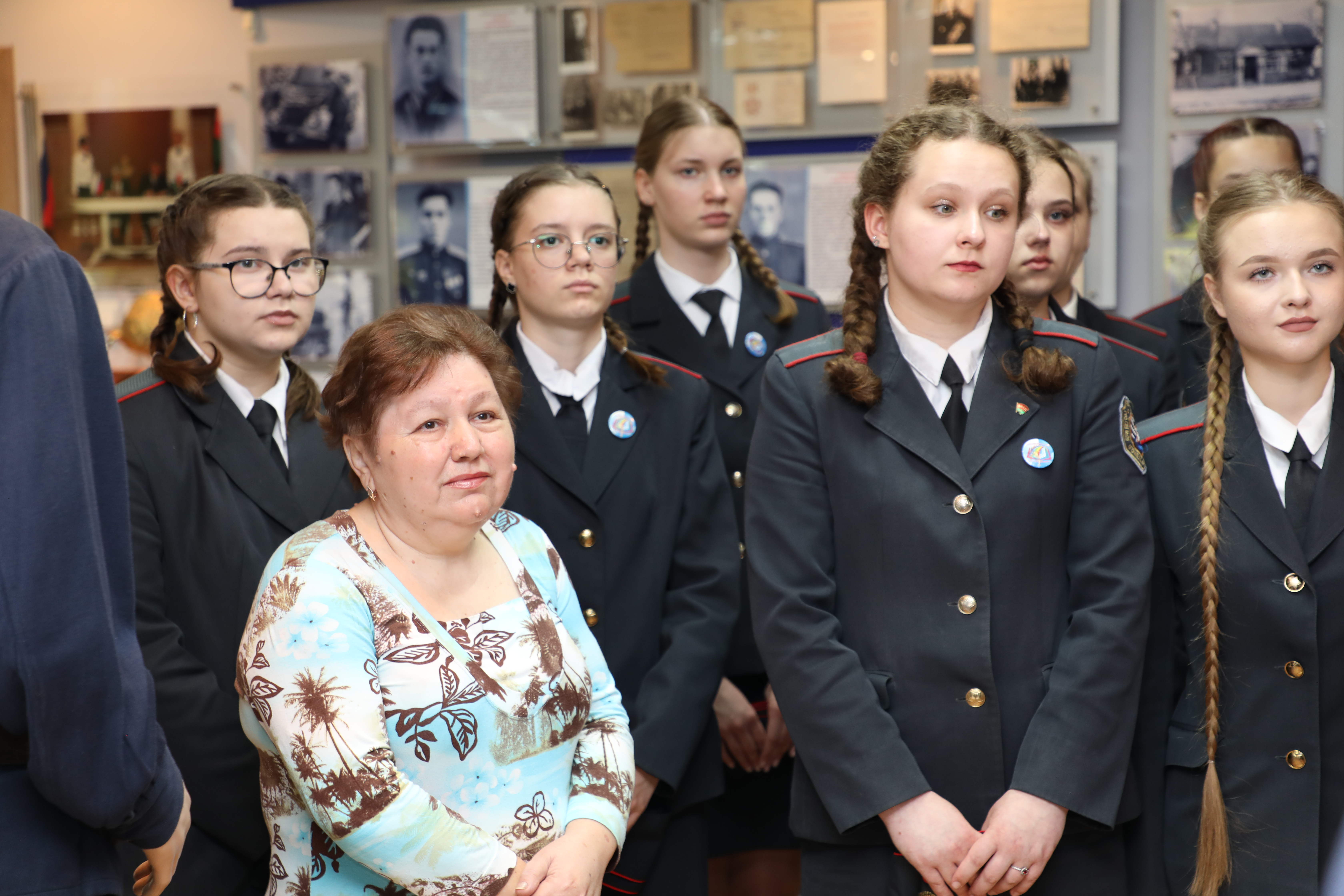 Урок памяти: гомельские школьники пообщались с дочерью Героя Советского Союза Павла Буйневича 