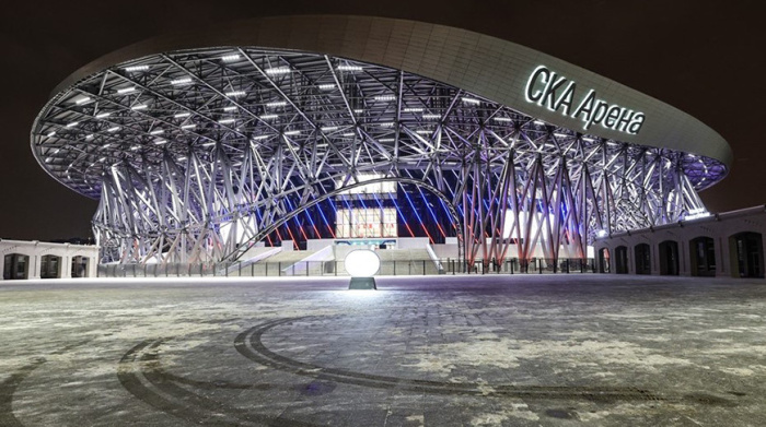 Лукашенко и Путин приехали на крупнейший хоккейный стадион в мире