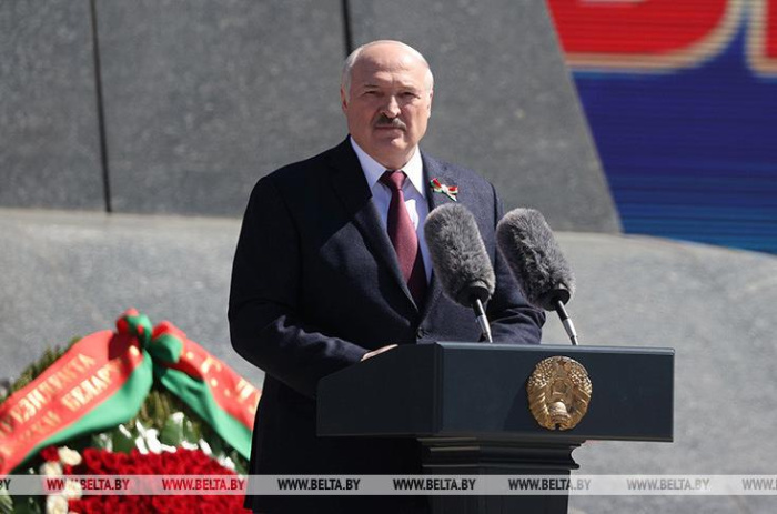 Выступление Президента Беларуси на церемонии возложения венков по случаю 77-й годовщины Великой Победы