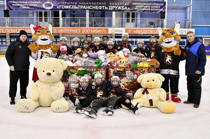 Благотворительная акция «Игрушкопад» пройдет 6 января после хоккейного матча между «Гомелем» и «Динамо-Молодечно»