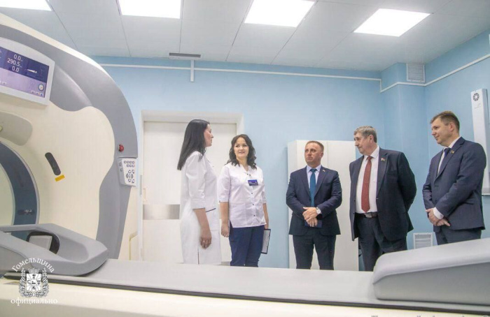 В Петриковской ЦРБ открыли кабинет компьютерной томографии