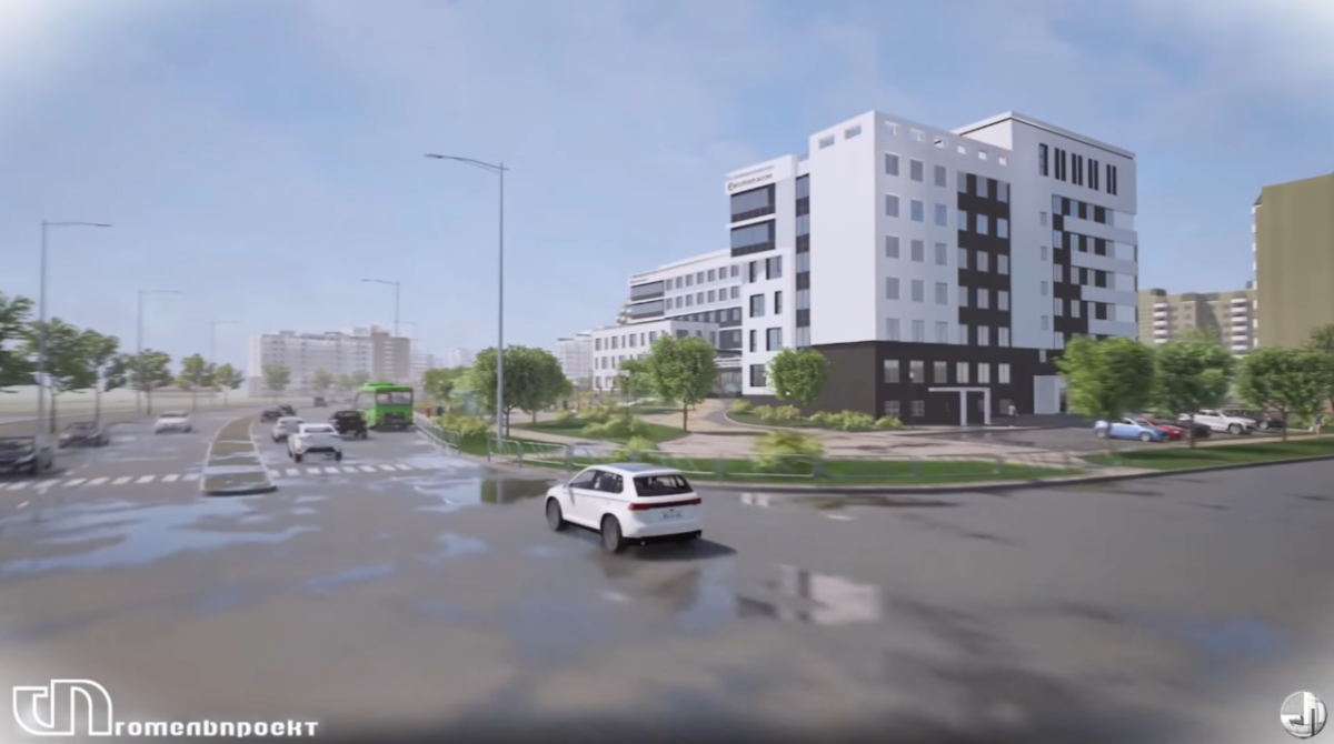 «Гомельпроект» показал, как будет выглядеть детская поликлиника на пересечении улиц Каленикова и Белого